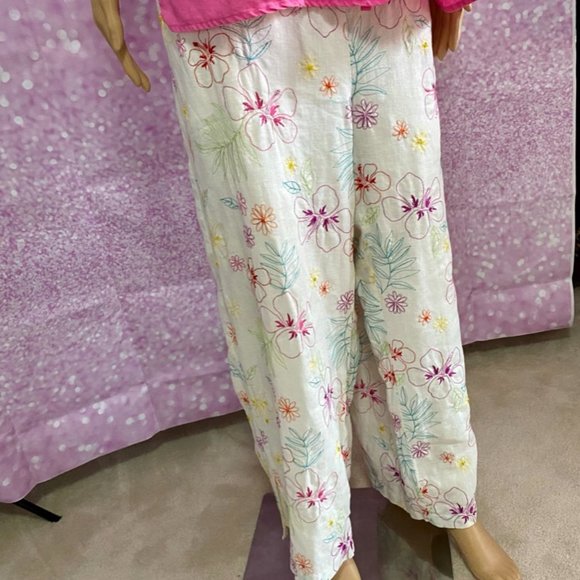 100% Linen 2 piece pants outfit - Picture 3 of 16